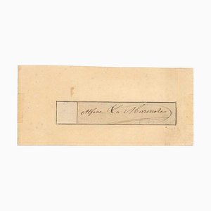 Alfonso La Marmora, carta firmata dal generale Alfonso La Marmora, metà XIX secolo