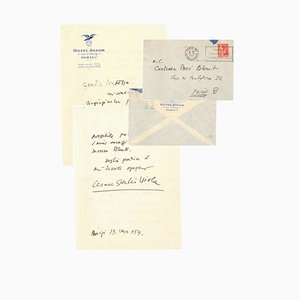 Cesare Giulio Viola - Letter to Countess Pecci Blunt - 1937