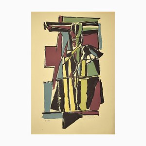 Guido La Regina - Crucifixion - Linoleum - Late 20th-Century