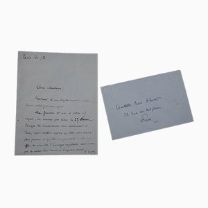 Georges Goyan - Apology Letter - 1920s