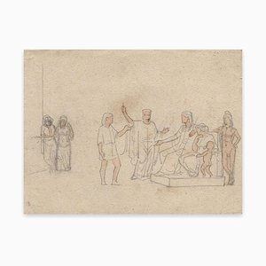 Georges Antoine Rochegrosse - Figures - Drawing - Early 20th-Century