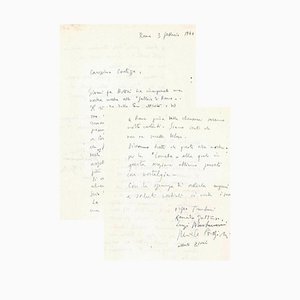 Orfeo Tamburi - Letter to Countess Pecci Blunt - 1940