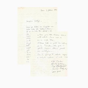 Orfeo Tamburi - Lettera alla contessa Pecci Blunt - 1940