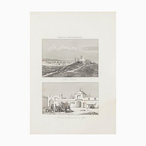 Sconosciuto - Sidi, Francia e arsenale d'Algeri - Litografia originale, XIX secolo