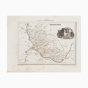 Unknown - Map of Vaucluse - Original Etching - 19th Century