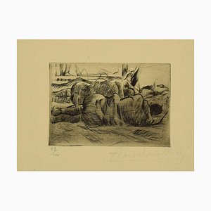 Anselmo Bucci, Military, Etching, 1917