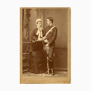Unknown - Prinzessin Victoria und Prinz Gustaf von Schweden - Ancient Photo - 1881