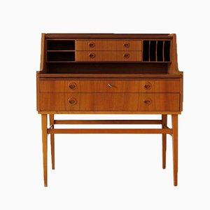 Danish Secretary with Drawers & Compartments, 1960s