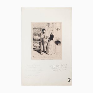 Lithographie de Edouard De Beumont, Les Magasins de la Ville de Paris, 1843