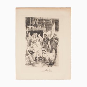 Auguste Brouet, Passing, Etching, Early 20th Century