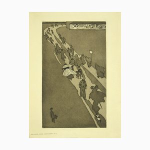 Escultura de Eugen Kirchner, The Exodus, principios del siglo XX