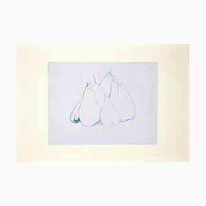 Herta Hausmann, The Pears, pastel sobre papel, Mid-20th Century
