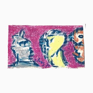 Jean Pons, Komposition, Ölfarben, 1970er