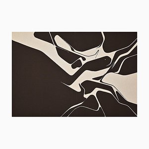 Pablo Palazuelo, Black and White Composition, Silkscreen, 1963