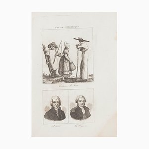 Desconocido, Disfraces y retratos, litografía, siglo XIX