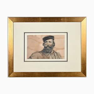 Lithographie Inconnue, Giuseppe Garibaldi, Fin 19ème Siècle