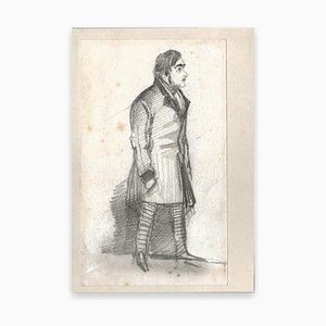 Etienne Omer Wauquier, Man Pants With Side Line,Pencil, Mid-19th Century