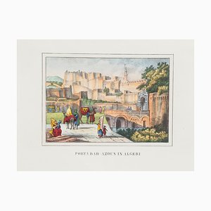 Unknown, Gate In Algeria, Lithograph, 1846