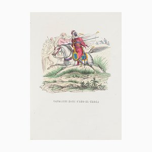 Desconocido, Red Knights of D'abd-el-kader, litografía, 1846