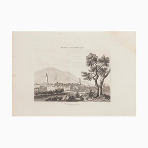 Desconocido, Paisaje, Litografía, siglo XIX