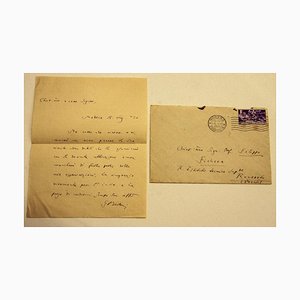 Lettre par Enrico Bertini à Philip Fichera - 1930s