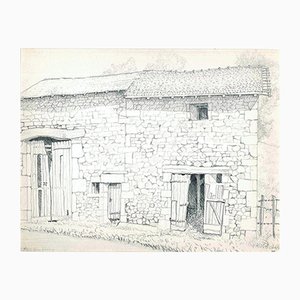 Andrew Roland Brudieux, Mountain Stables Is Thief, Pencil Drawing, 1960s