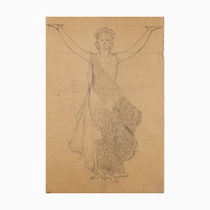 Unknown - Allegory - Matita originale su carta - XX secolo