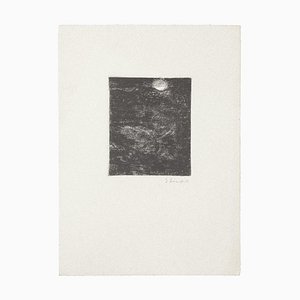 Gian Paolo Berto - la Pleine Lune - Oeuvre originale - 1970s
