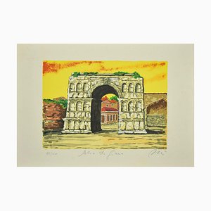 Marco Orsi - Roman Arch - Original Screen Print Print - 1980s