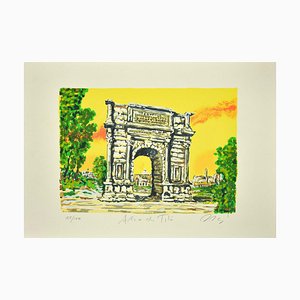 Marco Orsi - Roman Arch - Original Screen Print - 1980s