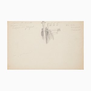 Auguste François-Marie Gorguet - Castel - Original Pencil on Paper - Early 20th Century