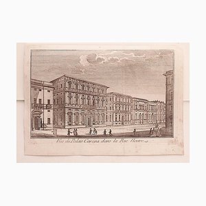 Desconocido - Cityscape of Genova - Grabado Original sobre papel - Siglo XVIII
