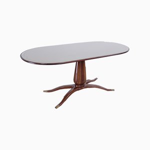 Mid-Century Oval Dining Table in the Style of Paolo Buffa, 1950s