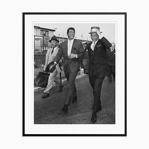 Martin and Sinatra Silver Gelatin Resin Print Framed in Black by J. Wilds