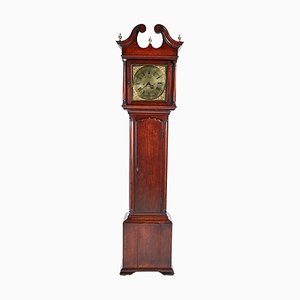 Horloge Antique en Laiton et en Noyer