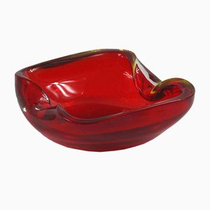 Mid-Century Italian Sommerso Murano Glass Ashtray / Bowl, 1960s