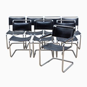 Dining Chairs by Mart Stam & Marcel Breuer for Thonet, 1970s, Set of 8