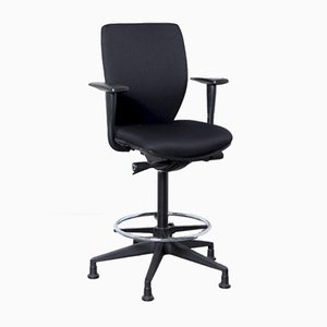 Adjustable Black High Desk Chair