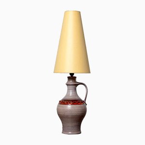 West German Style Brown Table Lamp