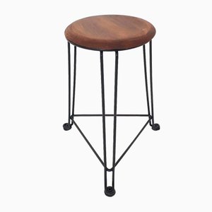 Tomado Metal and Wooden Model 550 Stool, The Netherlands