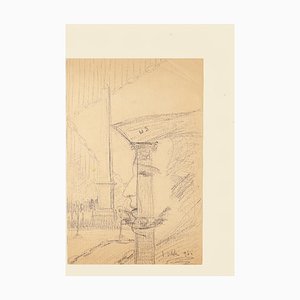 Sconosciuto - The Street - Original Drawing - 1945