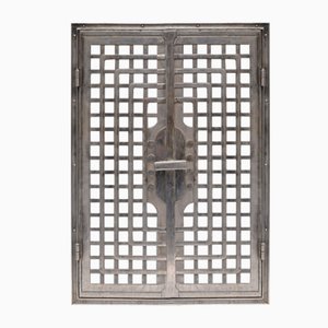 Antique Cast Iron Door by Otto Wagner