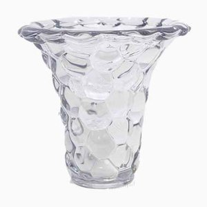 French Crystal Vase from P.D'Avesn, 1940s