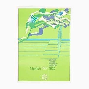 Hurdle Race Poster by Otl Aicher, 1970s