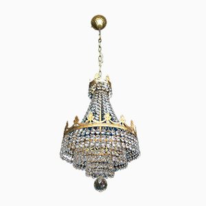 Small Crystal Chandelier, 1980s