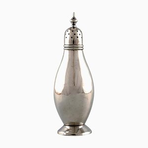 English Pepper Shaker in Silver, Late 19th Century