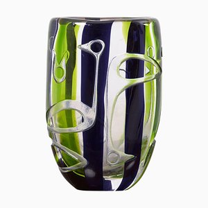 Vaso di Vicke Lindstrand per Kosta Glassworks, Svezia, anni '60