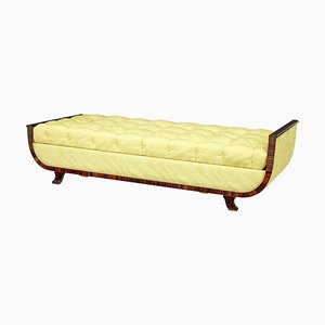 Scandinavian Art Deco Birch and Kingwood Daybed