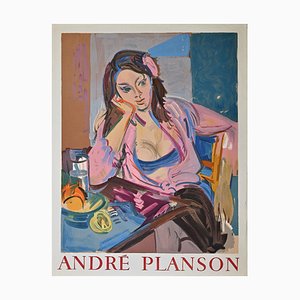 Andre Planson, Woman, Vintage Offset Print, 1960