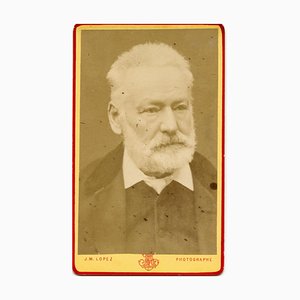 Unbekannt, Porträt von Victor Hugo, S / W Postkarte, 1870er